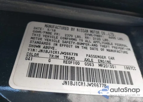 2018 Nissan Rogue Sport Sv from USA, damaged, VIN JN1BJ1CR1JW266778